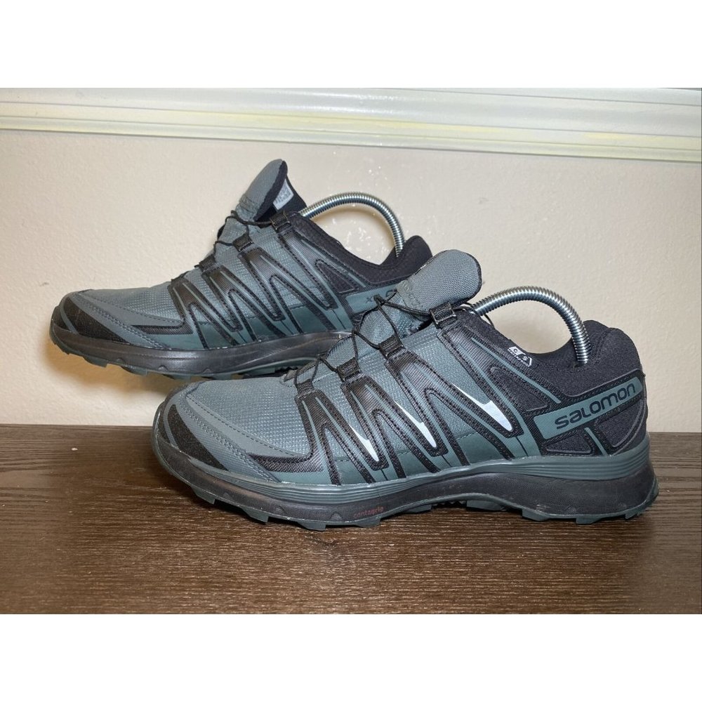 Salomon XA Comp 8 CS Waterproof Trail Running Shoes Women’s 9.5 Black Grey Teal